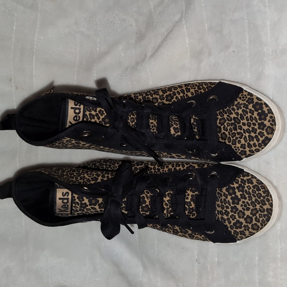Keds floral leopard high top sneaker